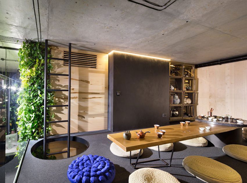 A Stylish and Laconic Concrete Interiors for Contemporary Office and Showroom in Kiev, Ukraine by Sergey Makhno (18)