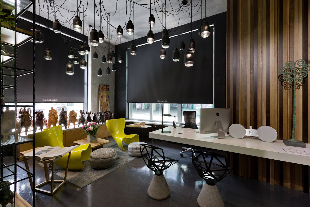 A Stylish and Laconic Concrete Interiors for Contemporary Office and Showroom in Kiev, Ukraine by Sergey Makhno (22)