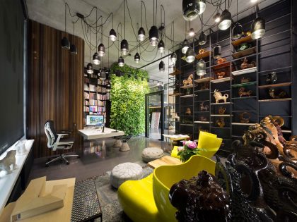 A Stylish and Laconic Concrete Interiors for Contemporary Office and Showroom in Kiev, Ukraine by Sergey Makhno (26)