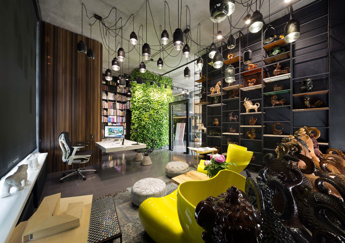 A Stylish and Laconic Concrete Interiors for Contemporary Office and Showroom in Kiev, Ukraine by Sergey Makhno (26)