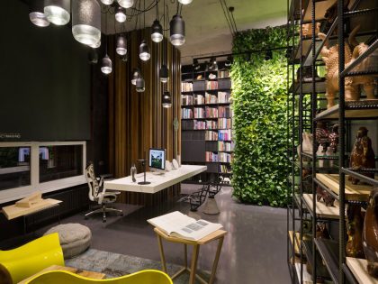 A Stylish and Laconic Concrete Interiors for Contemporary Office and Showroom in Kiev, Ukraine by Sergey Makhno (27)