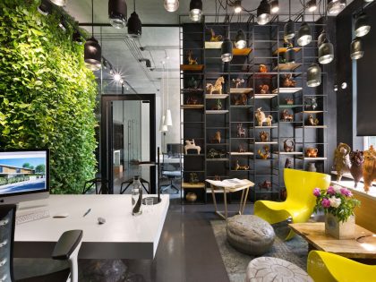 A Stylish and Laconic Concrete Interiors for Contemporary Office and Showroom in Kiev, Ukraine by Sergey Makhno (28)