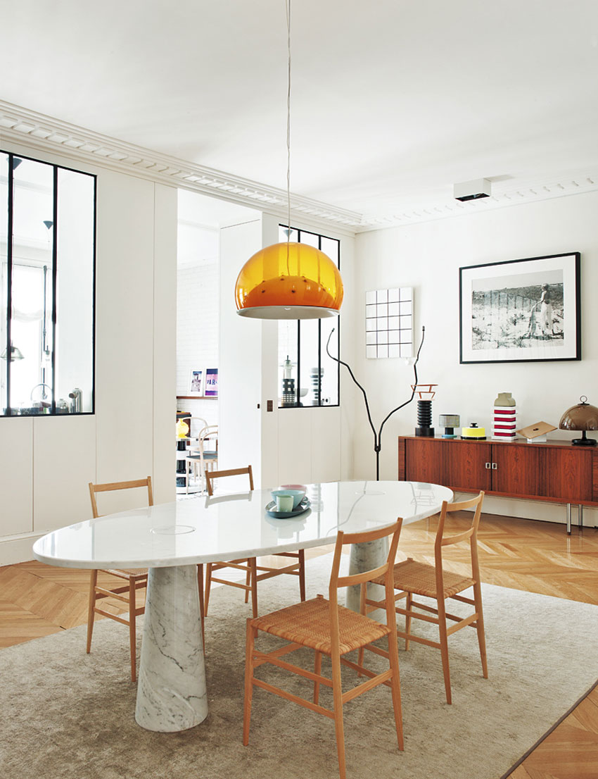 A Trendy Contemporary Apartment Brimming with Color and Creativity in Paris, France by Sandra Benhamou (7)