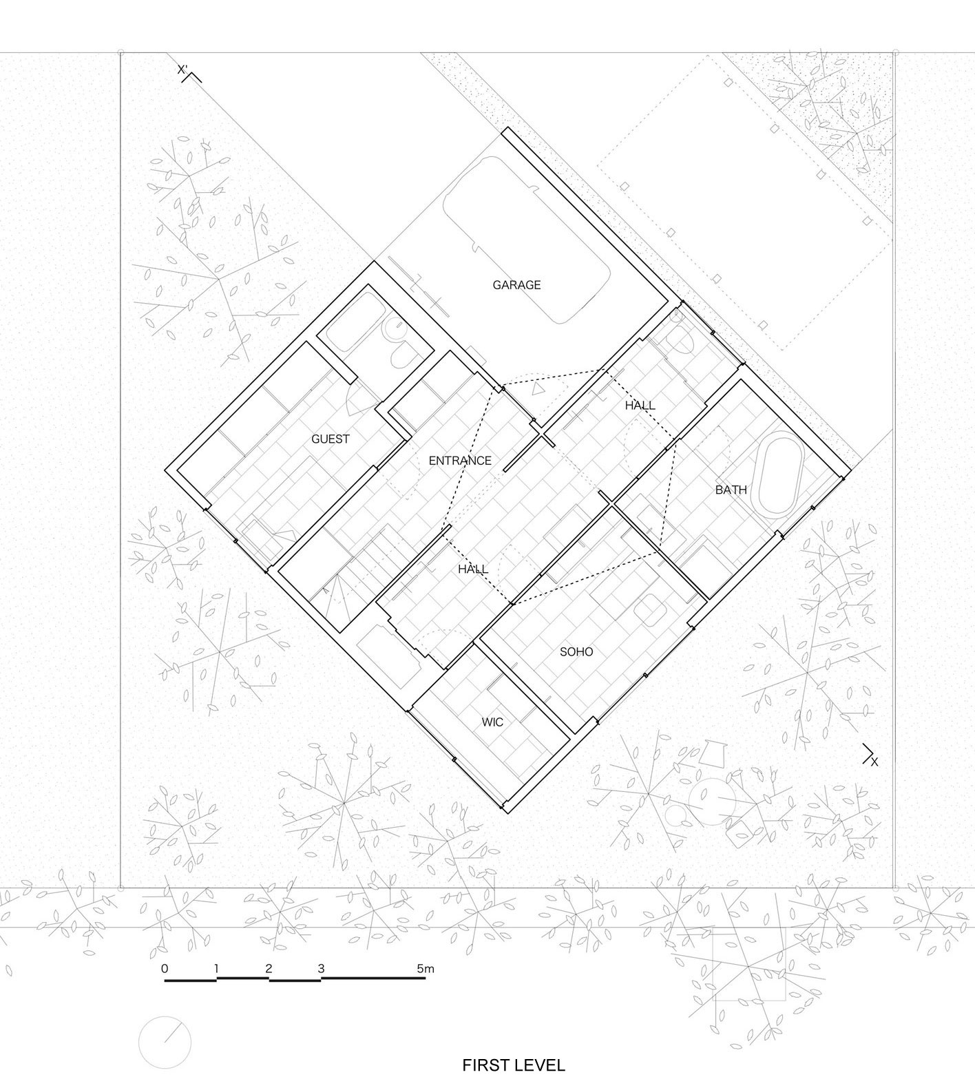 A Unique House with Geometric Shapes and Colorful Interiors in Niigata Prefecture by Kochi Architect’s Studio (8)
