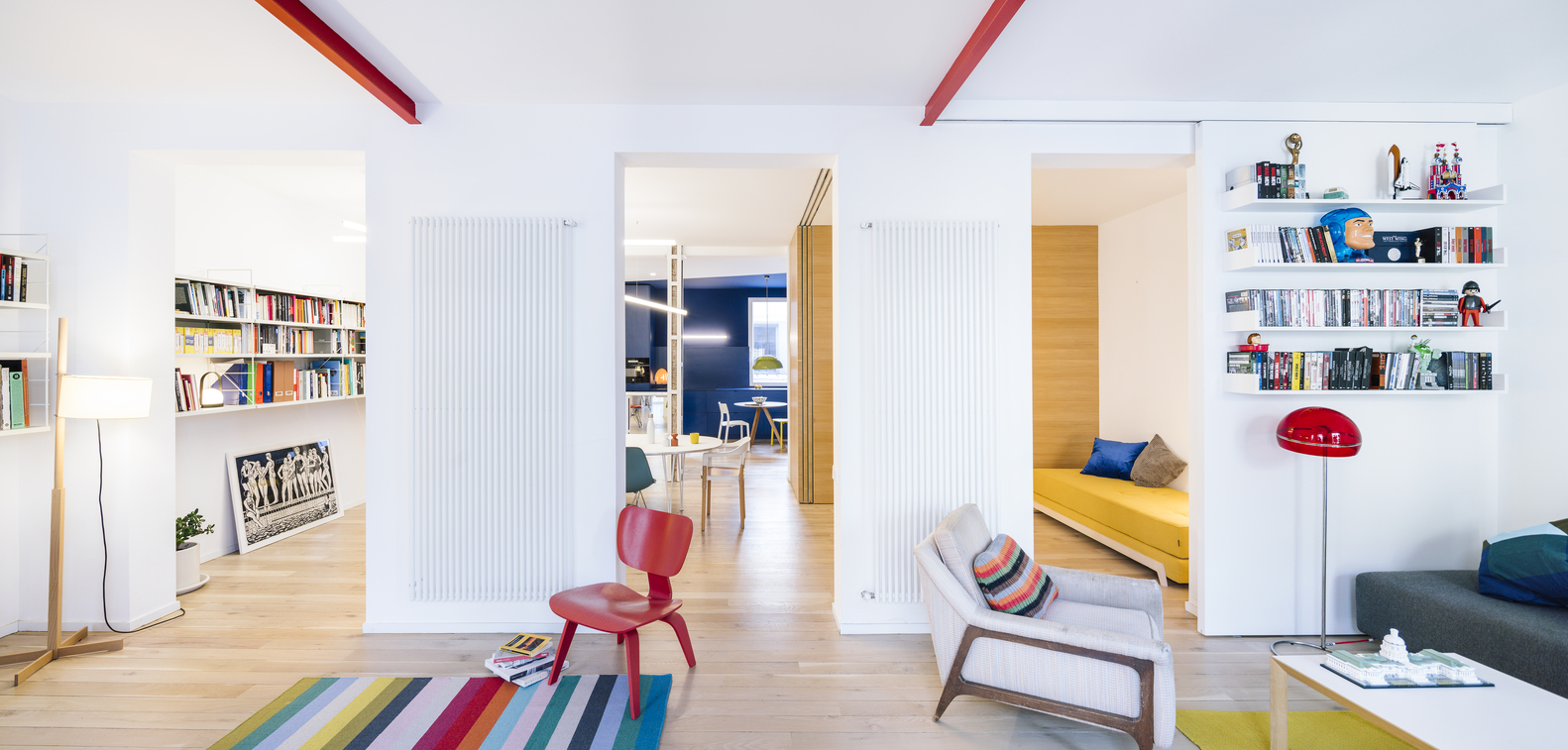 A Unique Modern Home with Whimsical and Multicolor Decor in Madrid by gon architects + Ana Torres (4)