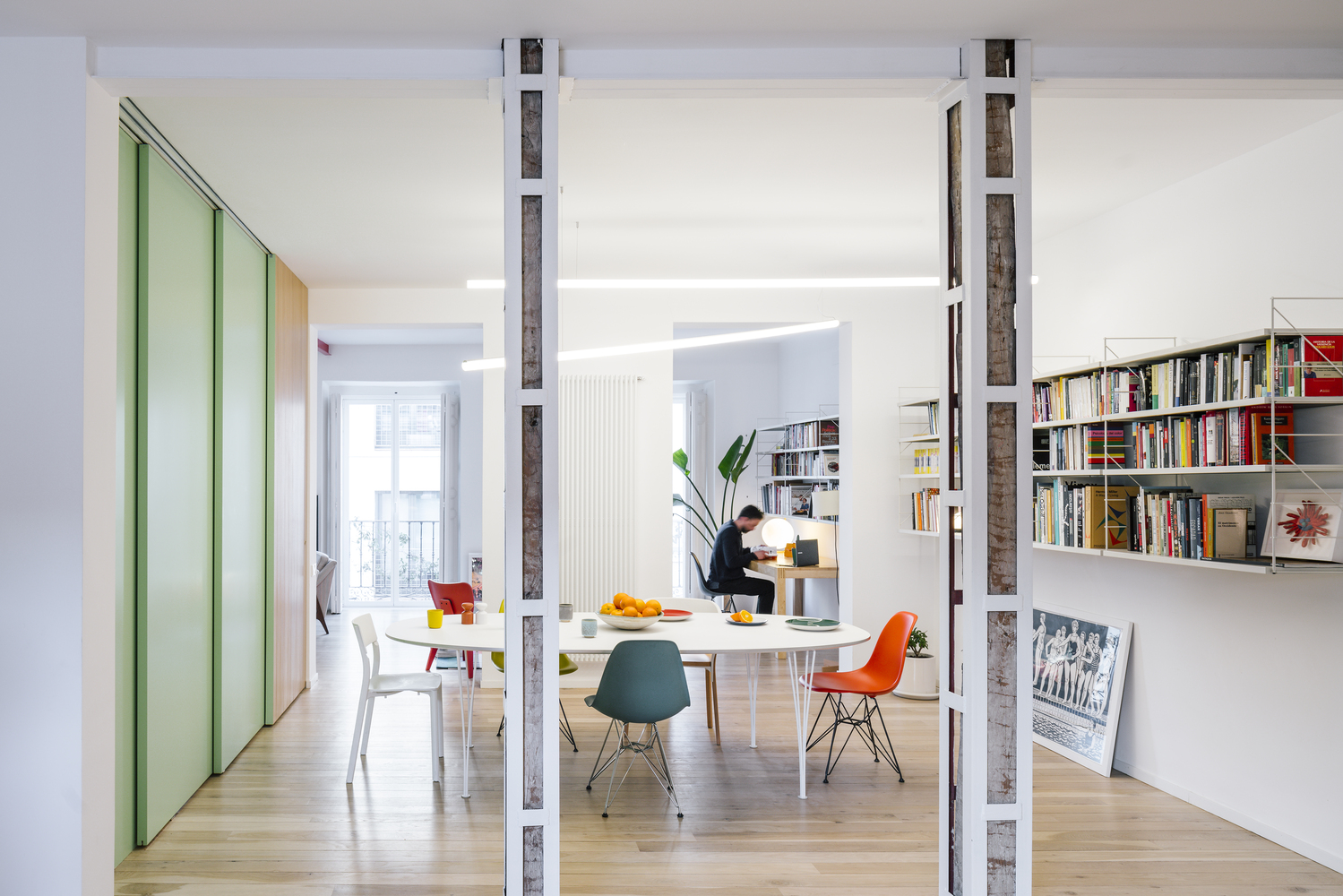 A Unique Modern Home with Whimsical and Multicolor Decor in Madrid by gon architects + Ana Torres (5)