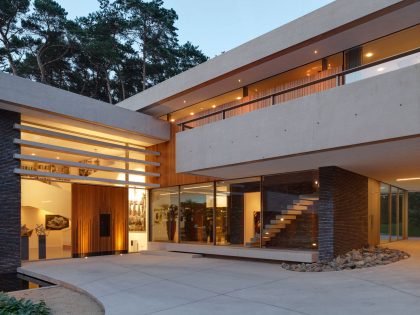 A Unique and Stylish Modern Home in the Pine Forest in Utrecht, The Netherlands by HILBERINKBOSCH Architects (17)