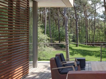 A Unique and Stylish Modern Home in the Pine Forest in Utrecht, The Netherlands by HILBERINKBOSCH Architects (7)