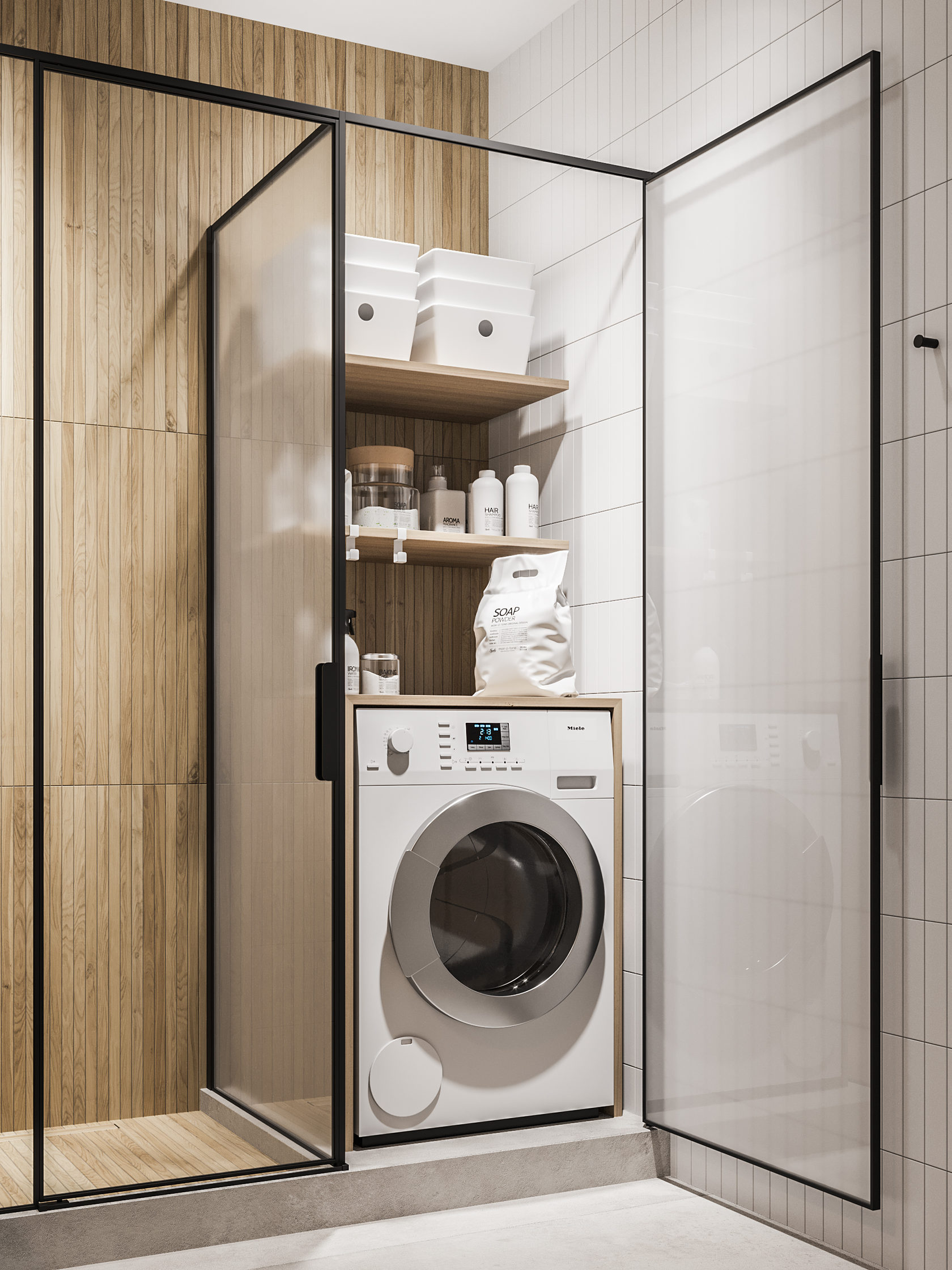 A Warm and Bright Apartment for a Young Man in Moscow City by Bureau Slovo (22)