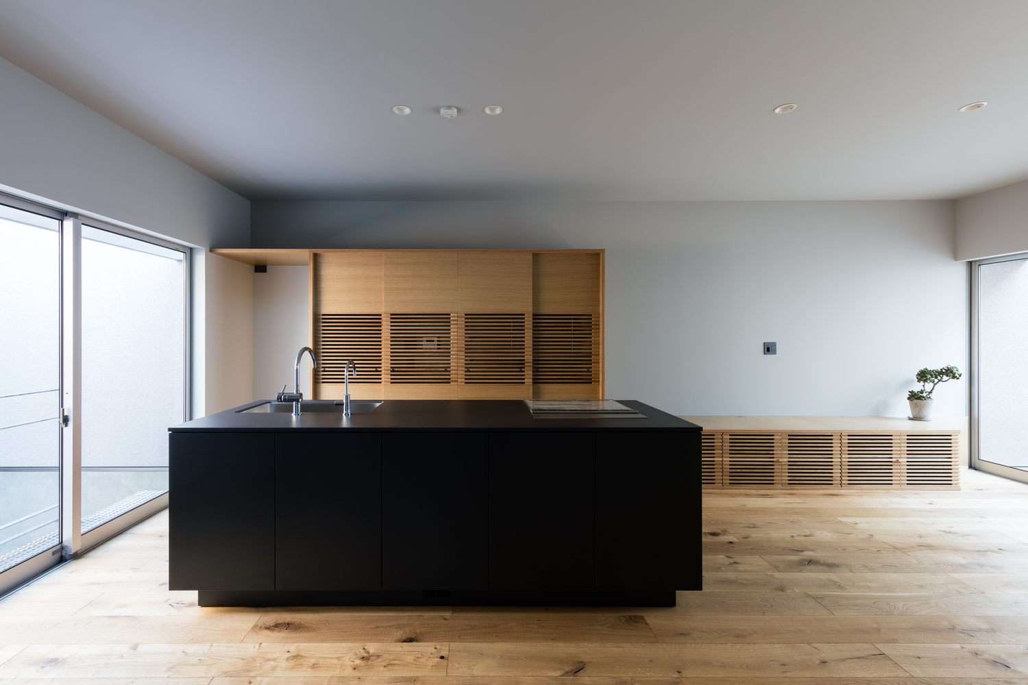 A Warm and Cozy Concrete Home for a Car and Bike Enthusiast in Kawagoe by Horibe Associates (11)