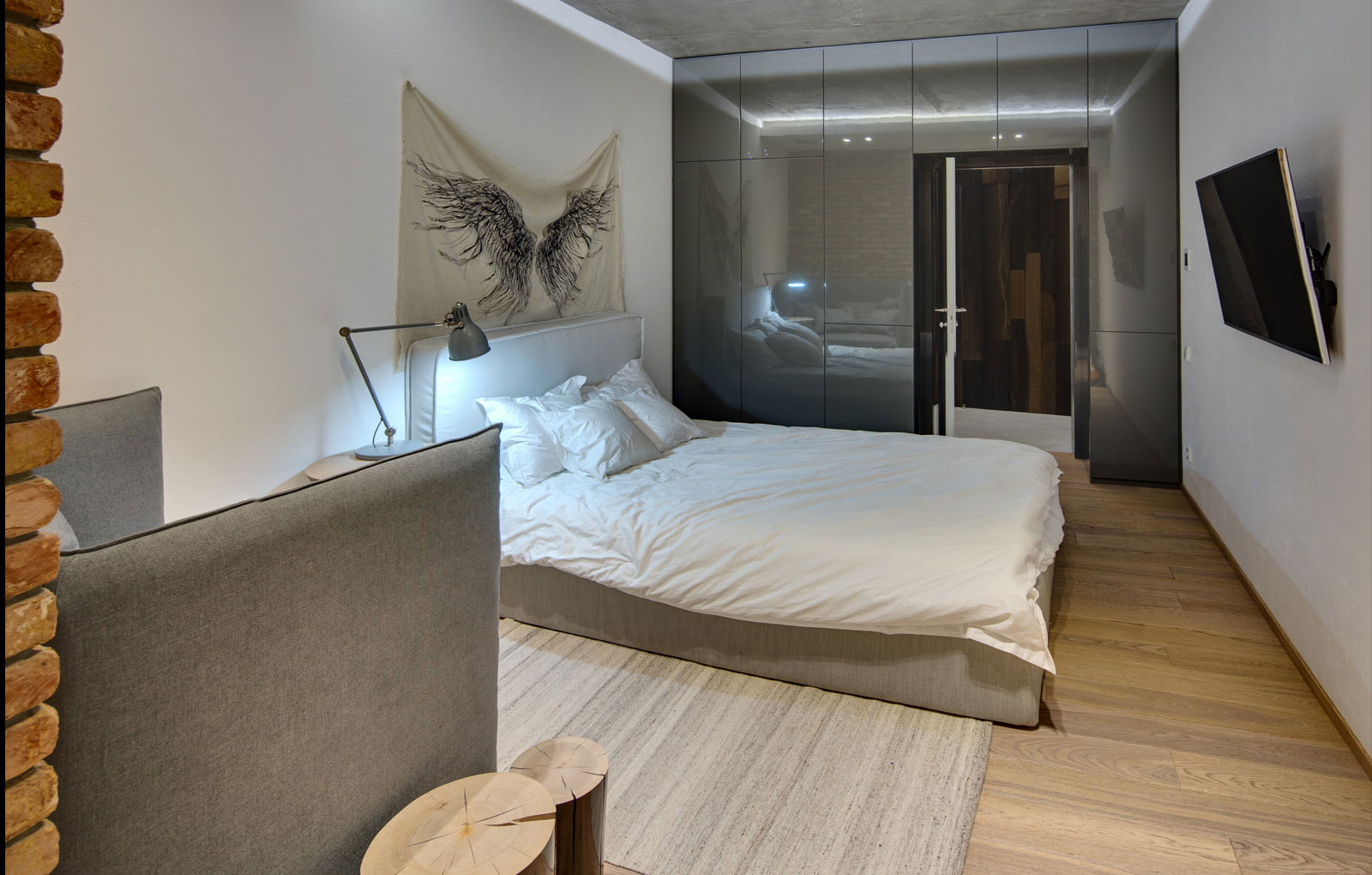 An Eclectic Contemporary Apartment with Rustic and Industrial Elements in Kiev, Ukraine by FORM Architectural Bureau (18)