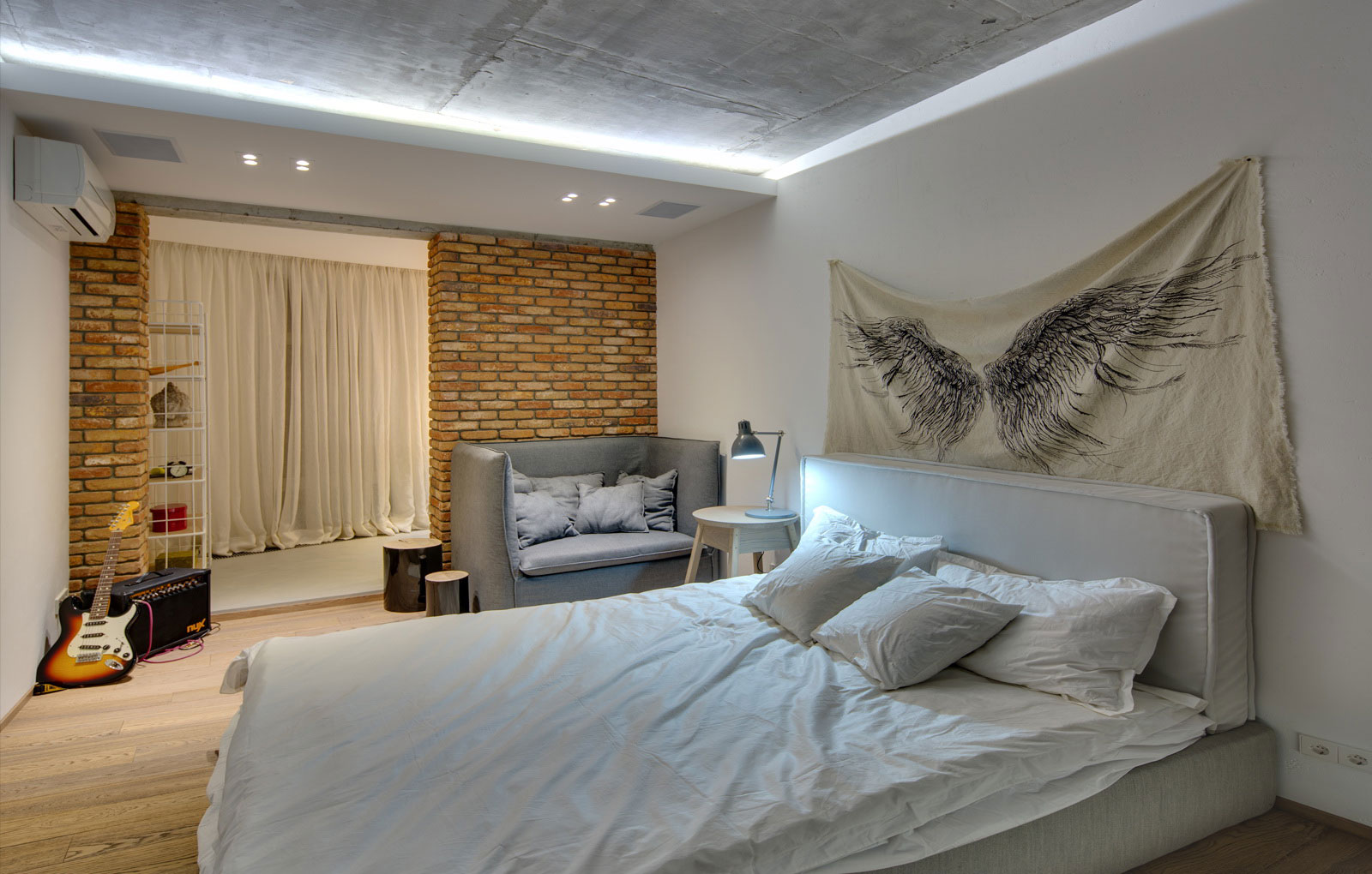 An Eclectic Contemporary Apartment with Rustic and Industrial Elements in Kiev, Ukraine by FORM Architectural Bureau (19)