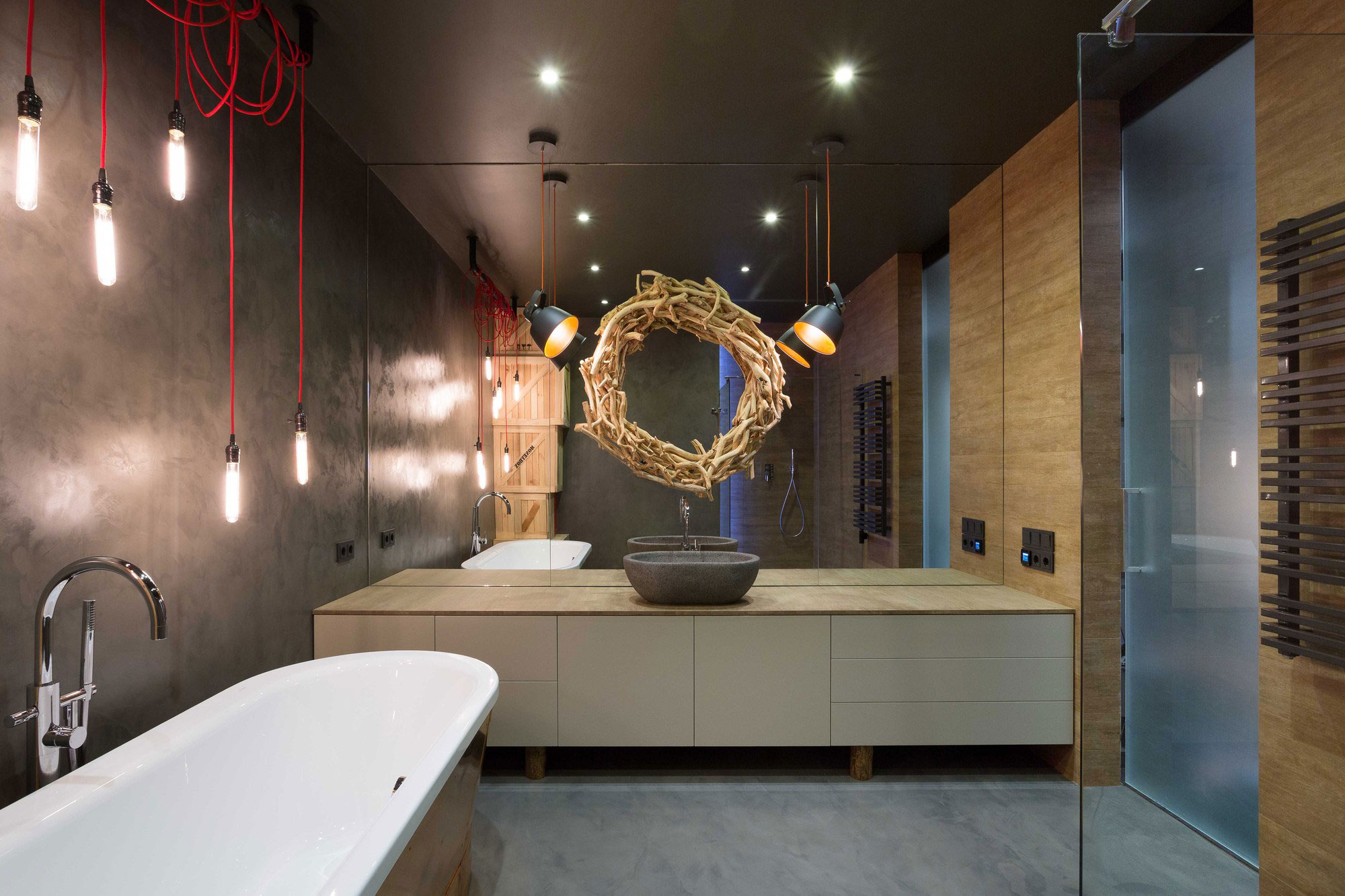 An Eclectic and Stylish Home with Industrial Elements in Kiev by MARTINarchitects (10)