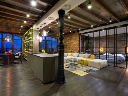 An Eclectic and Stylish Home with Industrial Elements in Kiev by MARTINarchitects (15)