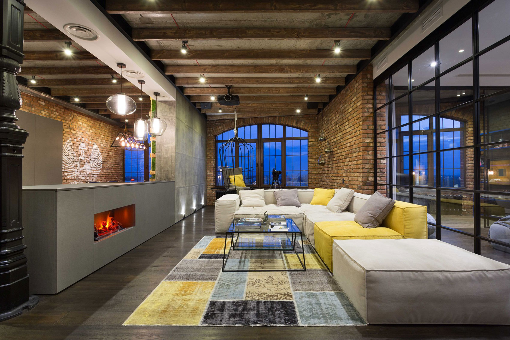 An Eclectic and Stylish Home with Industrial Elements in Kiev by MARTINarchitects (16)