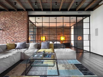 An Eclectic and Stylish Home with Industrial Elements in Kiev by MARTINarchitects (2)