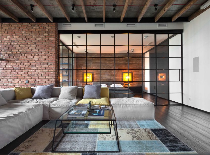 An Eclectic and Stylish Home with Industrial Elements in Kiev by MARTINarchitects (2)