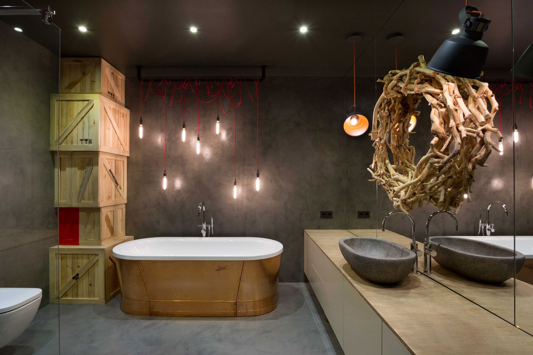 An Eclectic and Stylish Home with Industrial Elements in Kiev by MARTINarchitects (8)