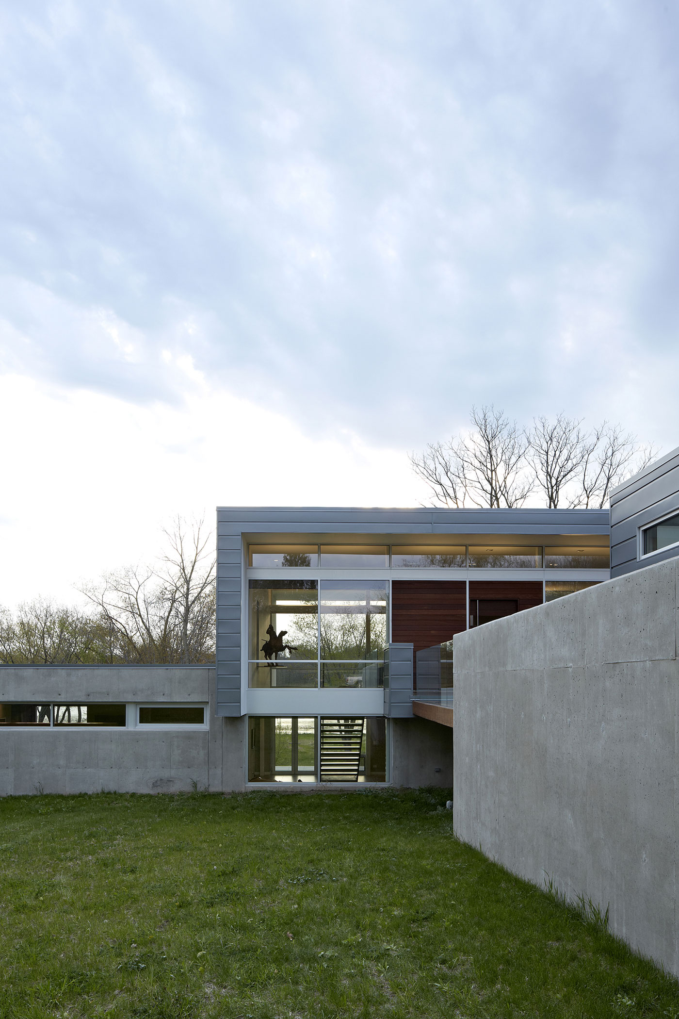 An Elegant Aluminium-Clad Home with Cantilevered Terrace in Wayne by Studio Dwell Architects (12)
