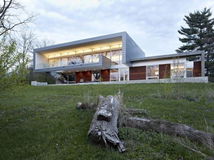 An Elegant Aluminium-Clad Home with Cantilevered Terrace in Wayne by Studio Dwell Architects (15)