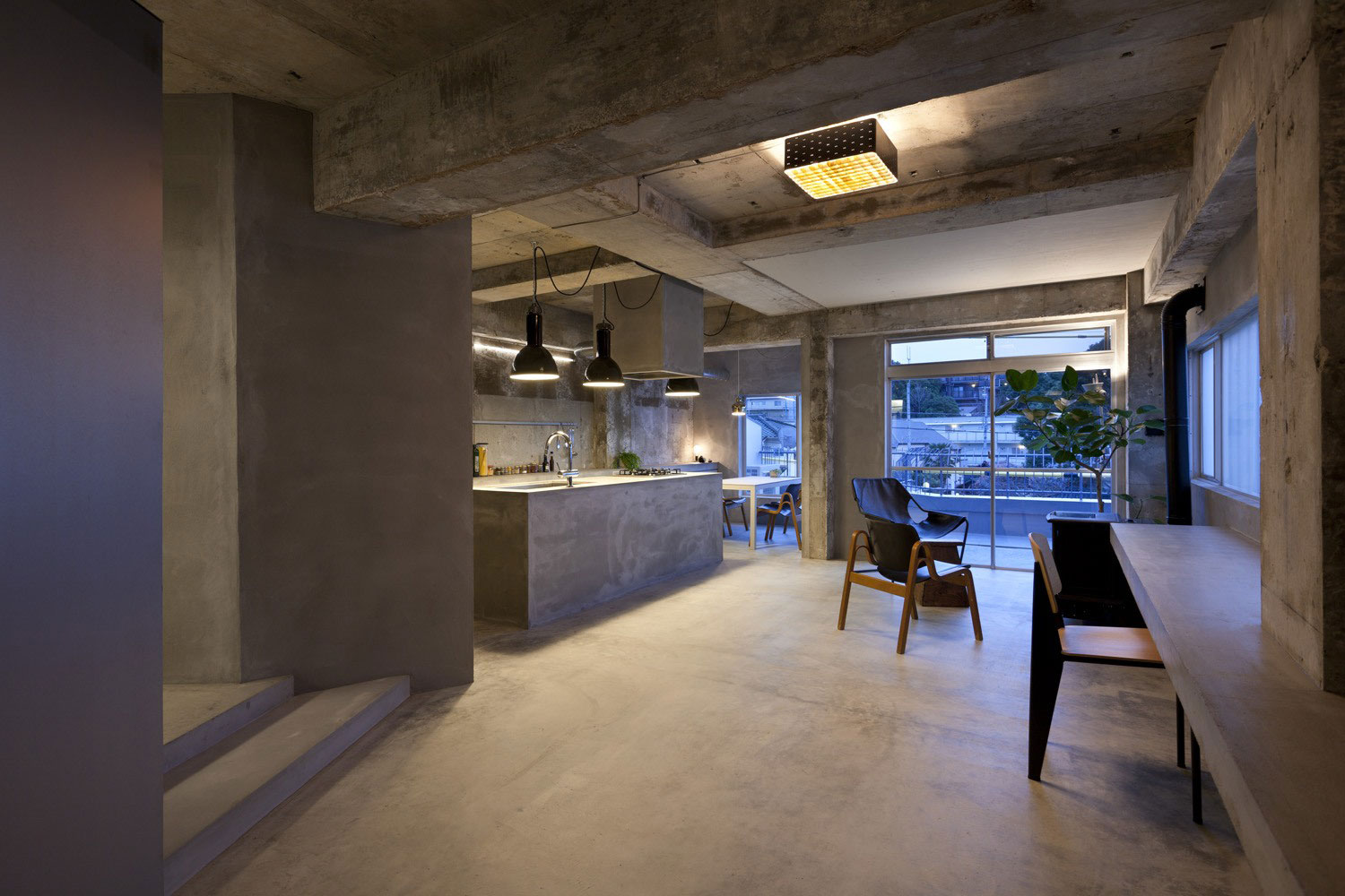 An Elegant Concrete Apartment for a Fashion Lover in Jiyugaoka, Japan by Airhouse Design Office (1)