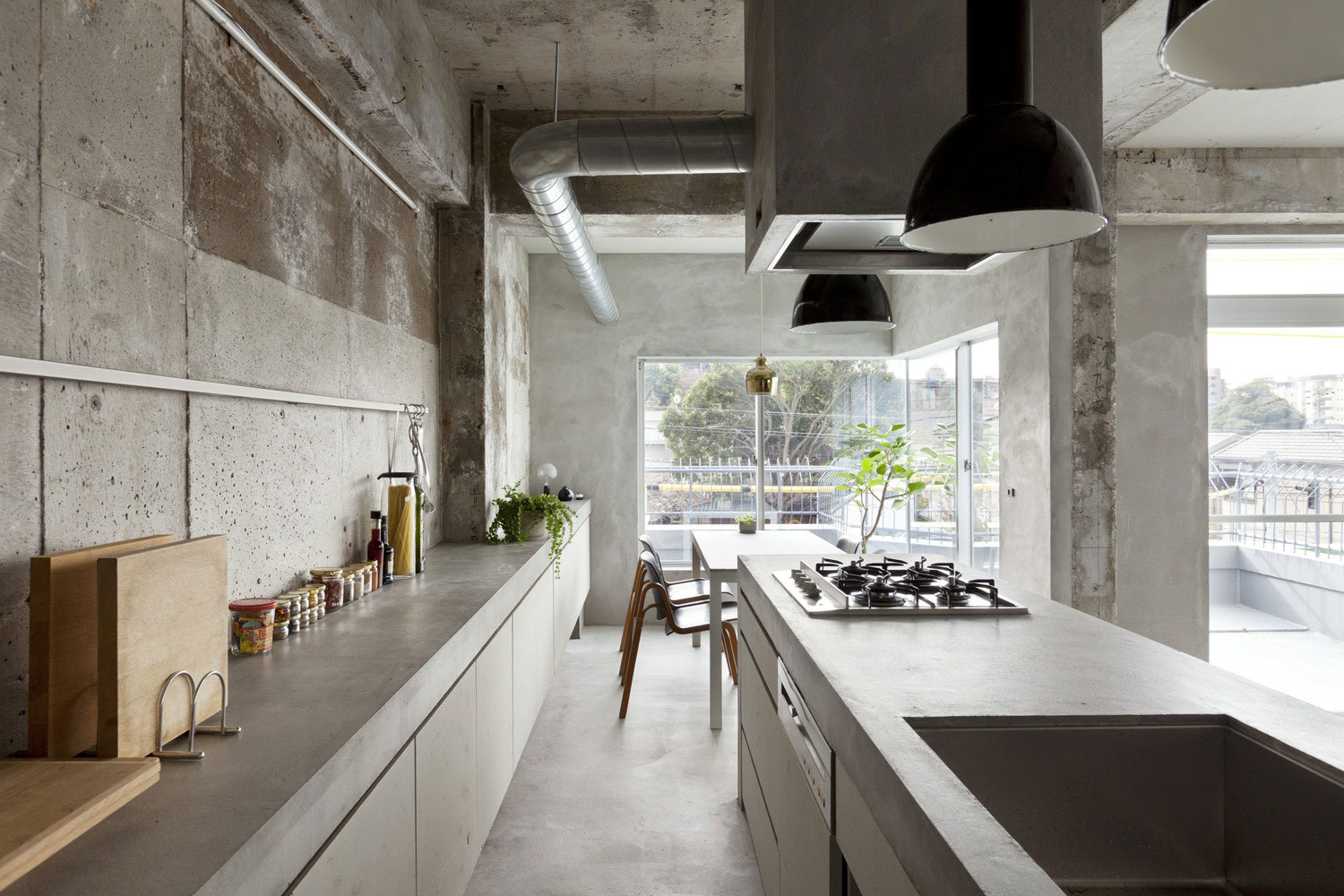 An Elegant Concrete Apartment for a Fashion Lover in Jiyugaoka, Japan by Airhouse Design Office (4)