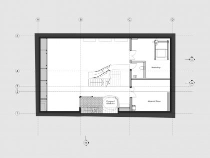 An Elegant Contemporary Home Made of Sculptural Weathering Steel in Kew, England by Piercy&Company (13)