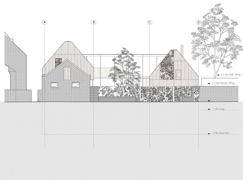 An Elegant Contemporary Home Made of Sculptural Weathering Steel in Kew, England by Piercy&Company (16)