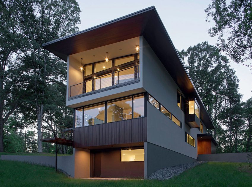 An Elegant Contemporary Home with Minimalist Interiors in Raleigh by In Situ Studio (13)