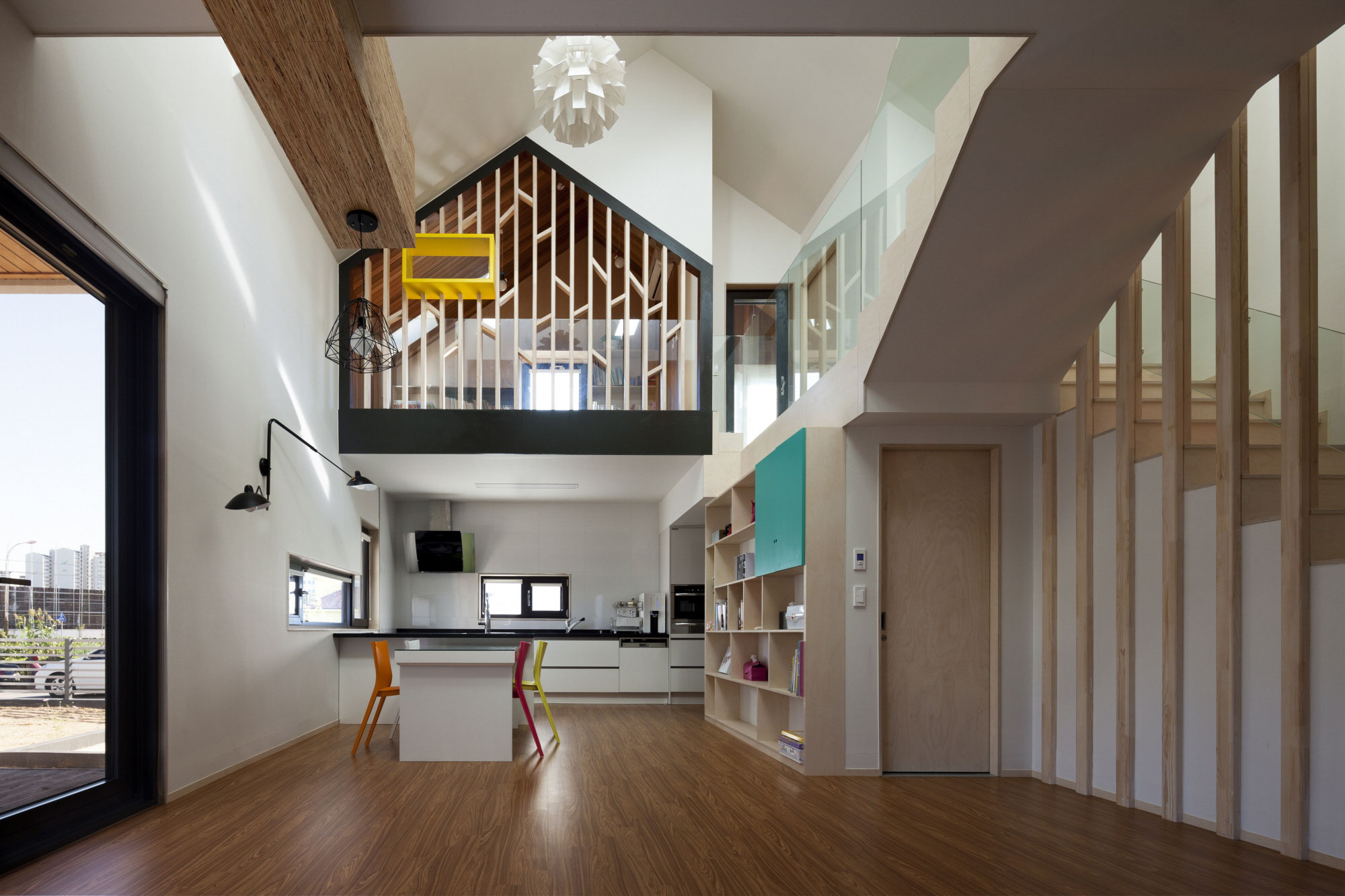 An Elegant Contemporary Home with Playful Interiors in Jeollabuk-do, South Korea by KDDH architects (11)