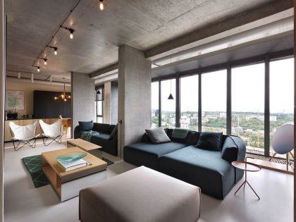 An Elegant Contemporary Penthouse with Exquisite Interiors in Kiev by Olga Akulova Design (12)