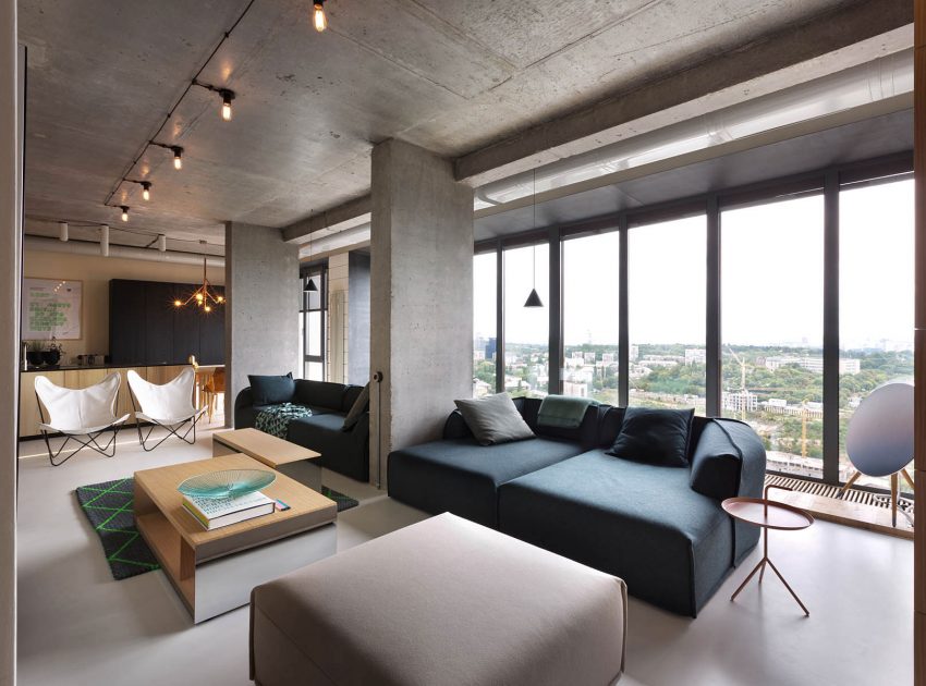 An Elegant Contemporary Penthouse with Exquisite Interiors in Kiev by Olga Akulova Design (12)