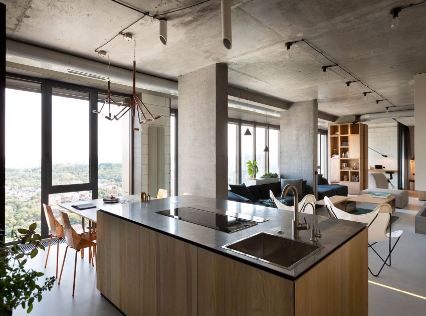 An Elegant Contemporary Penthouse with Exquisite Interiors in Kiev by Olga Akulova Design (17)