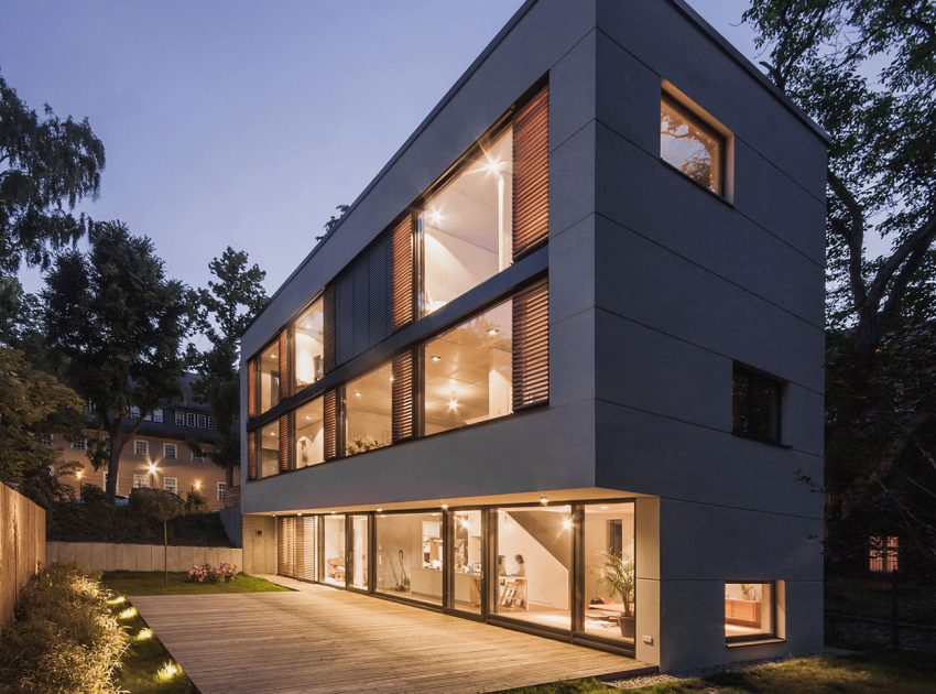 An Elegant Modern Detached House for a Young Family in Wilmersdorf by Peter Ruge Architekten (12)