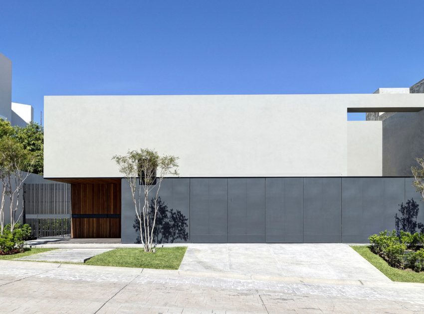 An Elegant Home with Design Focused on Concrete, Wood and Stone Elements in Zapopan, Mexico by Elías Rizo Arquitectos (1)