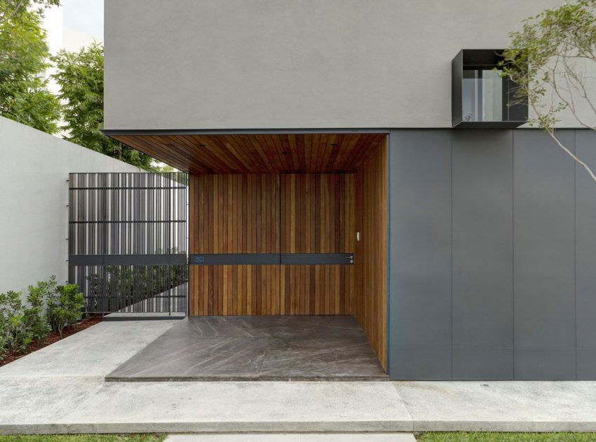 An Elegant Home with Design Focused on Concrete, Wood and Stone Elements in Zapopan, Mexico by Elías Rizo Arquitectos (3)