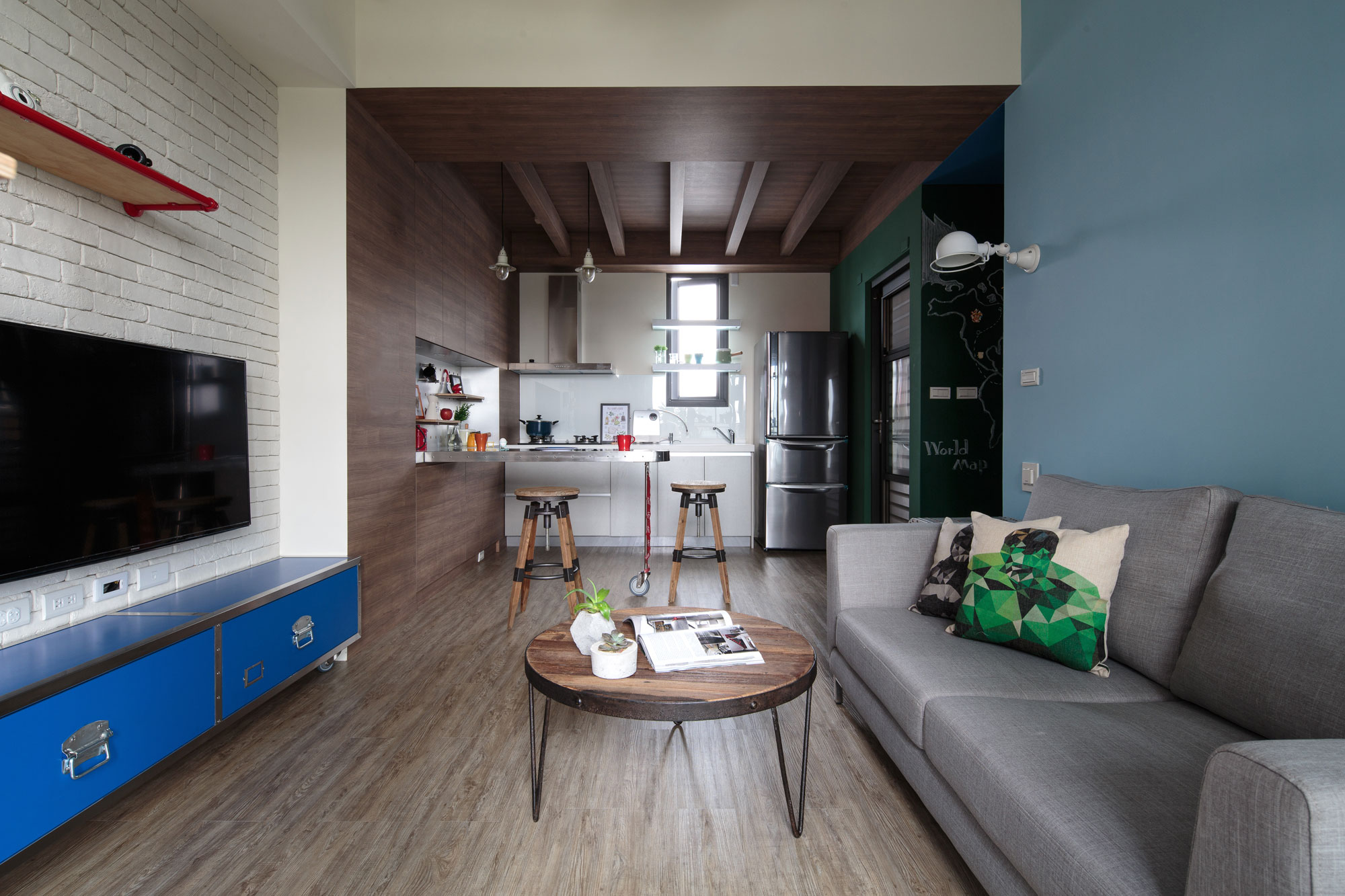 An Elegant Marvel Heroes Themed House with Comfortable and Industrial Style in Tainan City, Taiwan by House Design Studio (10)