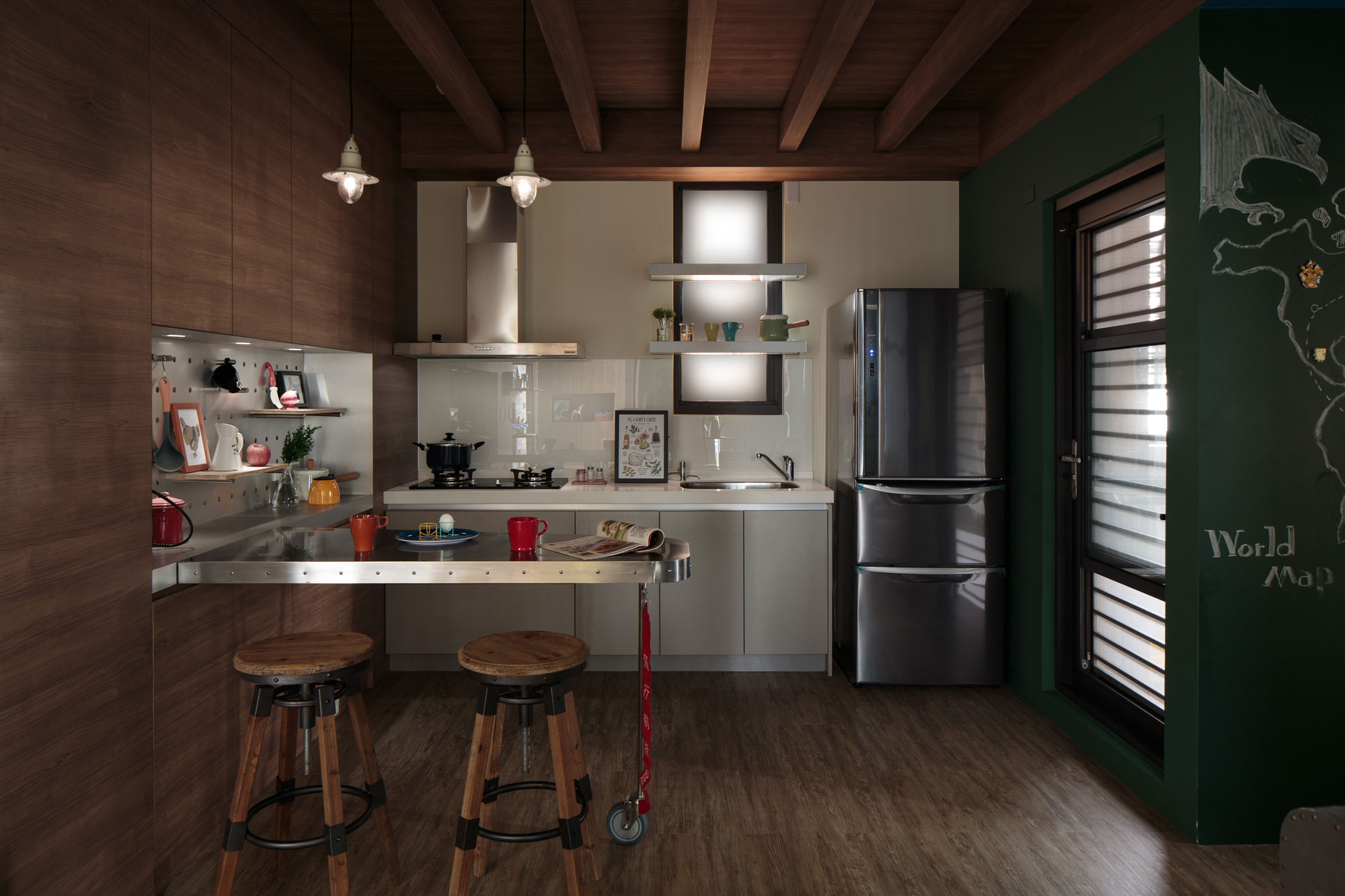 An Elegant Marvel Heroes Themed House with Comfortable and Industrial Style in Tainan City, Taiwan by House Design Studio (12)