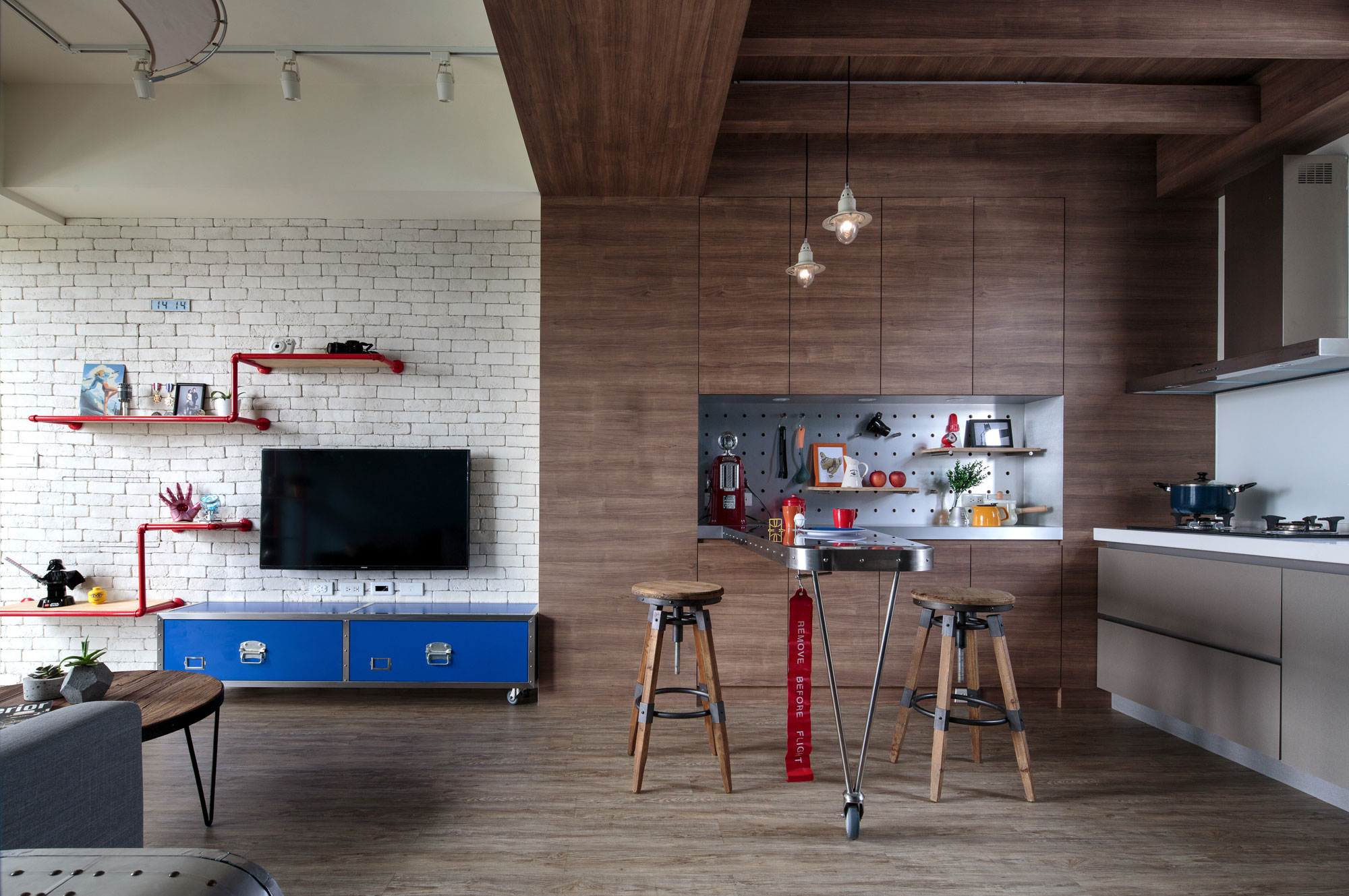 An Elegant Marvel Heroes Themed House with Comfortable and Industrial Style in Tainan City, Taiwan by House Design Studio (13)