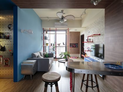 An Elegant Marvel Heroes Themed House with Comfortable and Industrial Style in Tainan City, Taiwan by House Design Studio (17)