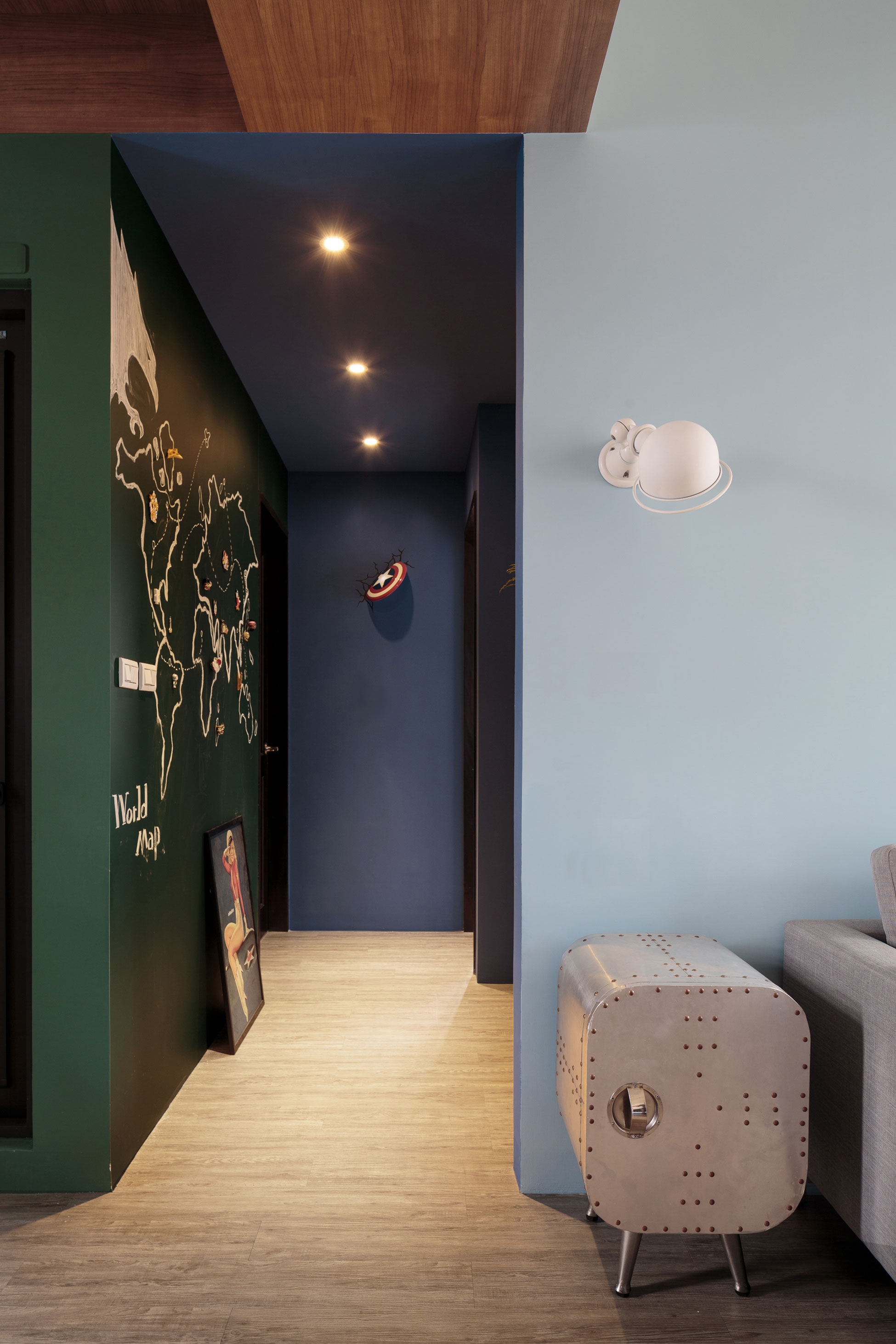 An Elegant Marvel Heroes Themed House with Comfortable and Industrial Style in Tainan City, Taiwan by House Design Studio (18)