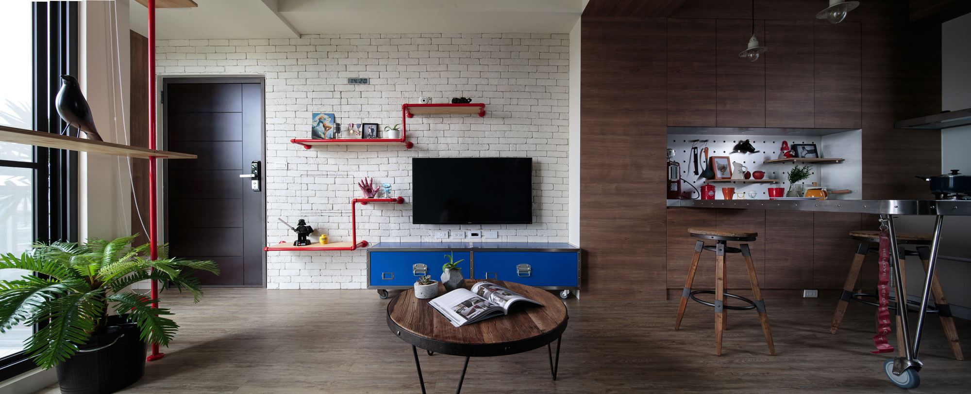 An Elegant Marvel Heroes Themed House with Comfortable and Industrial Style in Tainan City, Taiwan by House Design Studio (8)