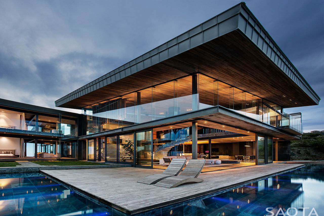 An Elegant Modern Cliff House with Breathtaking Sea Views in Knysna, South Africa by SAOTA and Antoni Associates (14)