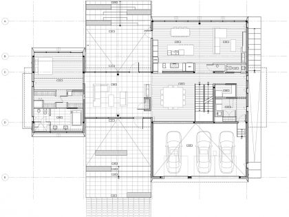 An Elegant Modern Family House Composed of Three Volumetric Elements in McLean by Höweler + Yoon Architecture (19)
