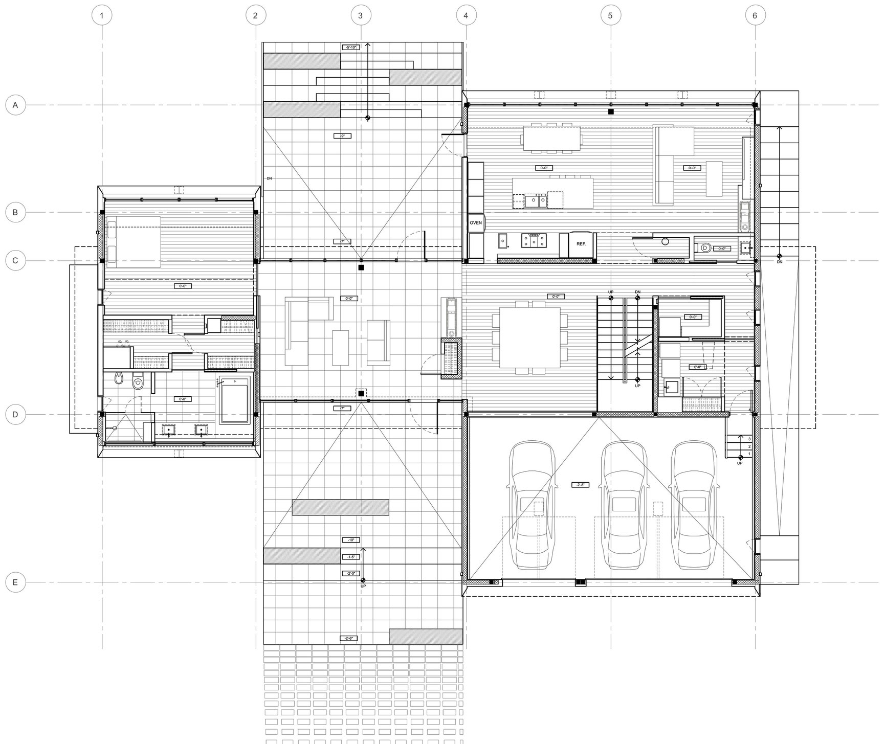 An Elegant Modern Family House Composed of Three Volumetric Elements in McLean by Höweler + Yoon Architecture (19)
