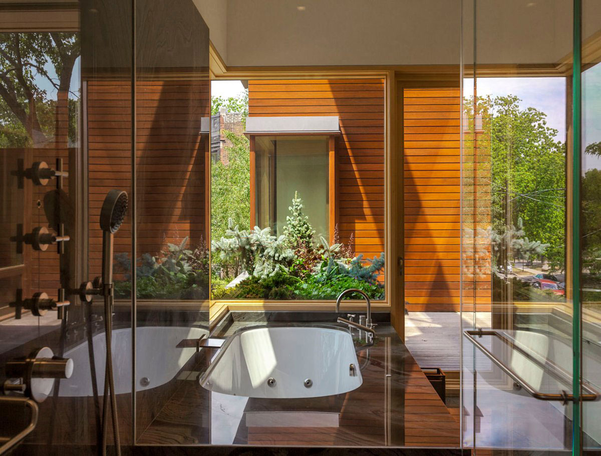 An Elegant Modern Home Integrated within a Scenic Landscape in Chicago by Dirk Denison Architects (21)