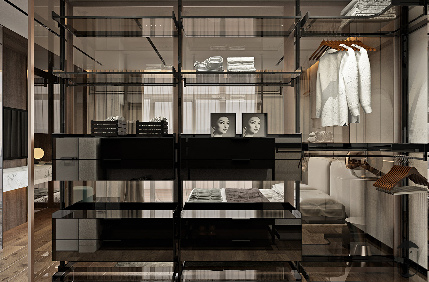 An Elegant Modern Home with White Decor and Purple Accents in Kiev, Ukraine by U-Style (16)