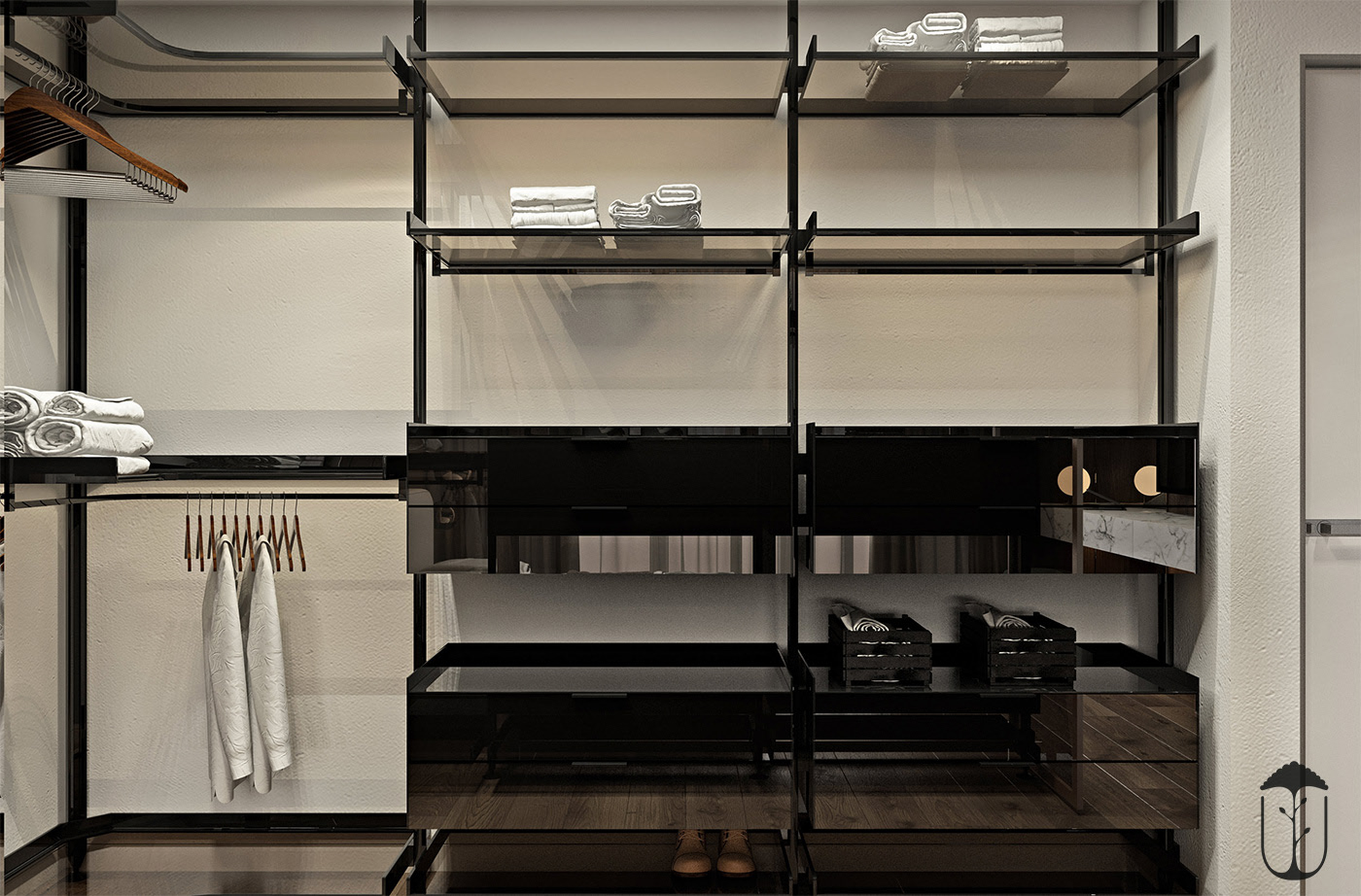 An Elegant Modern Home with White Decor and Purple Accents in Kiev, Ukraine by U-Style (17)