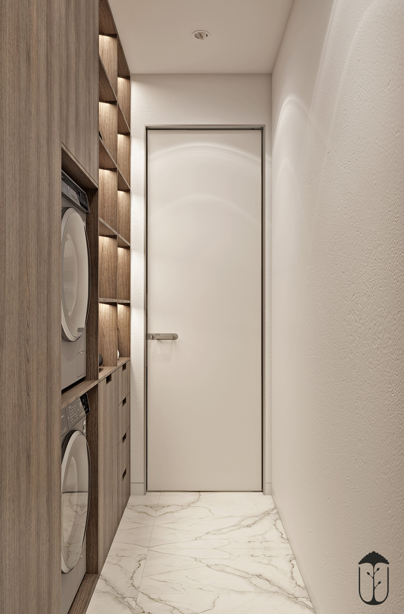 An Elegant Modern Home with White Decor and Purple Accents in Kiev, Ukraine by U-Style (32)