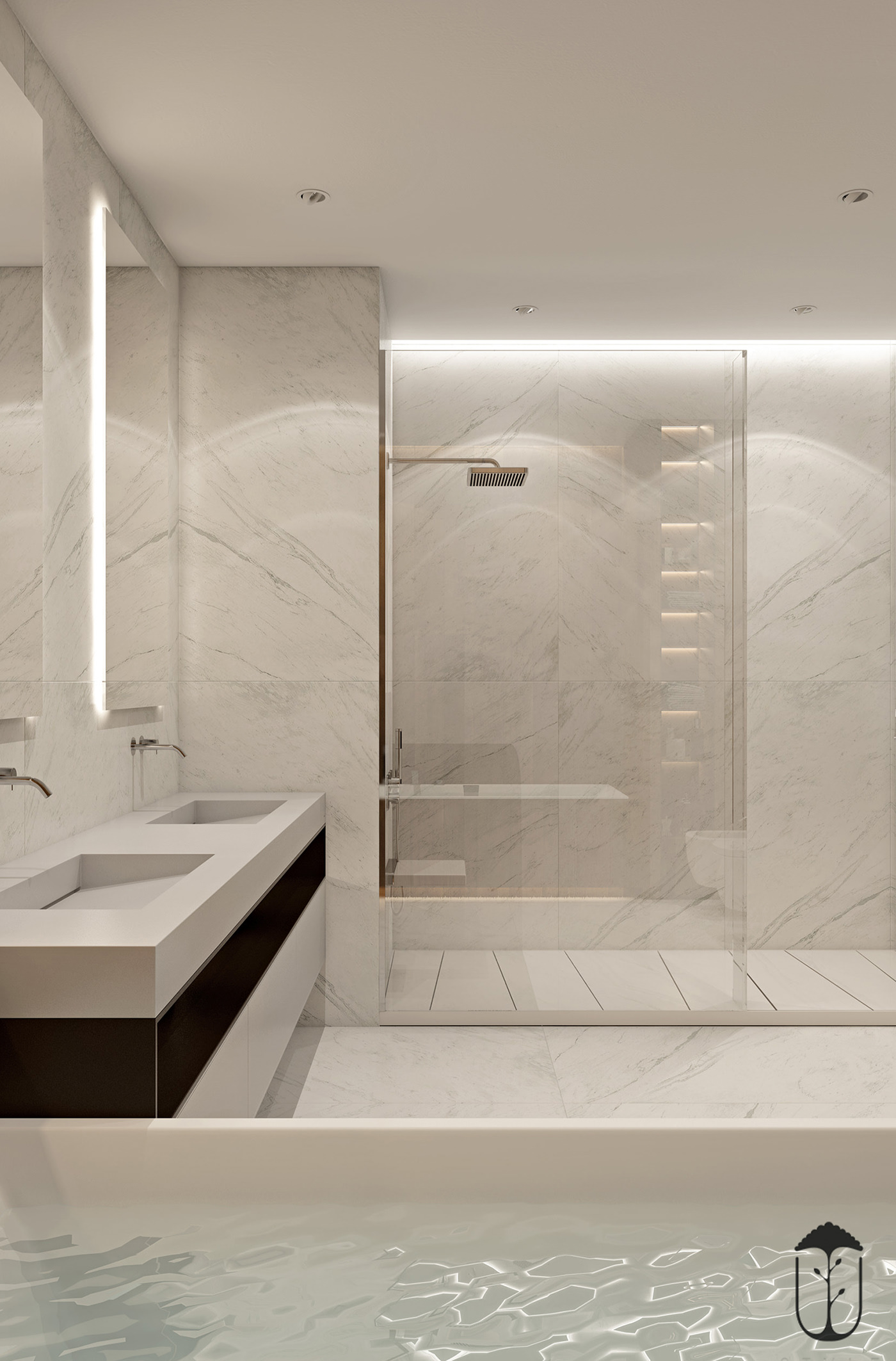 An Elegant Modern Home with White Decor and Purple Accents in Kiev, Ukraine by U-Style (35)